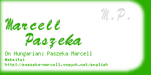 marcell paszeka business card